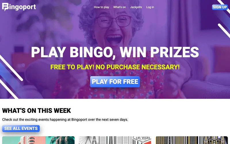 Bingoport homepage