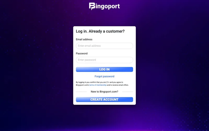 Bingoport login