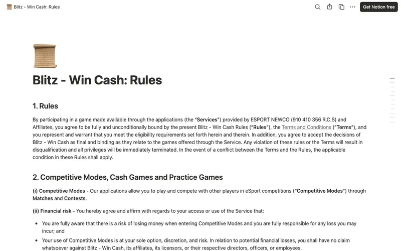 Blitz App games