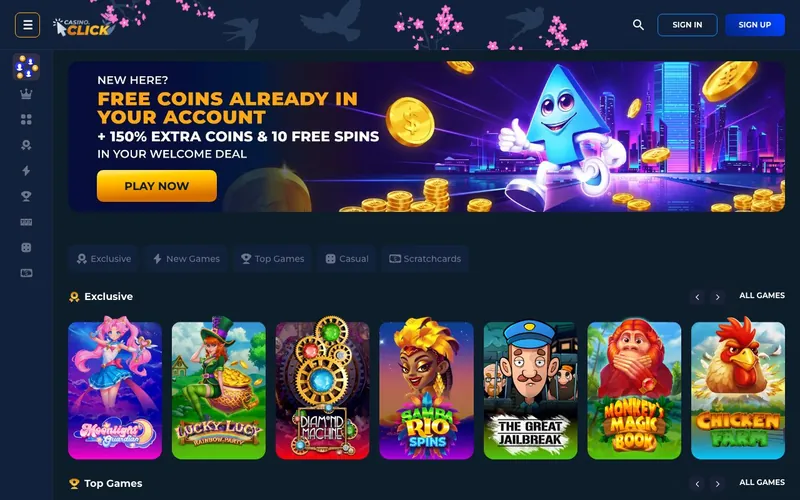 Casino.click homepage