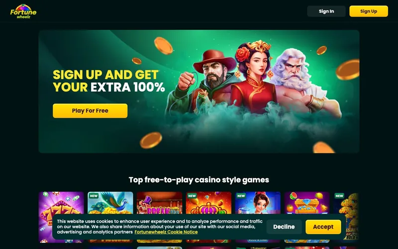 Fortune Wheelz Casino promotions