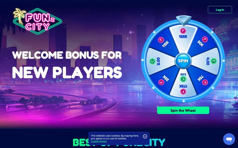 FunzCity Casino homepage