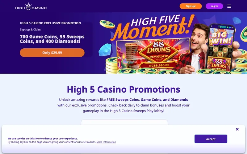 High 5 Casino promotions