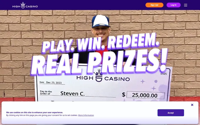 High 5 Casino register