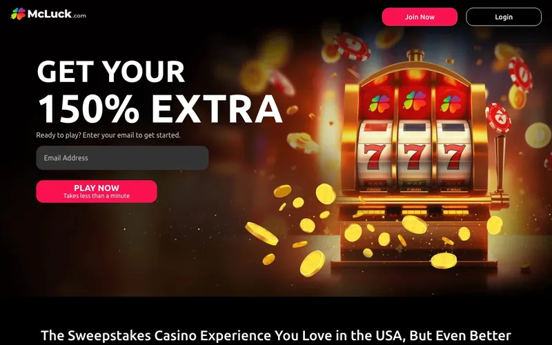 McLuck Casino homepage