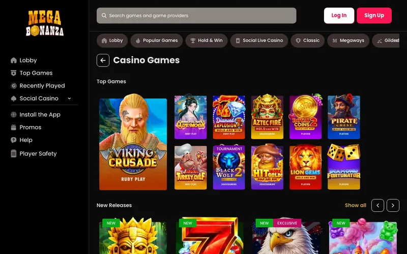 Mega Bonanza Casino games