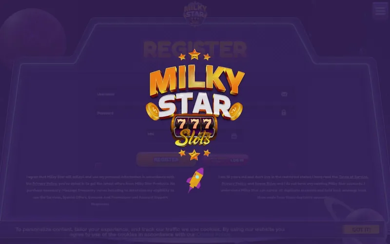 Milky Star Slots register