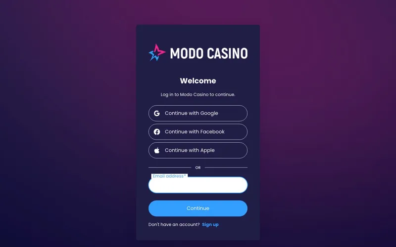 Modo.us Casino login