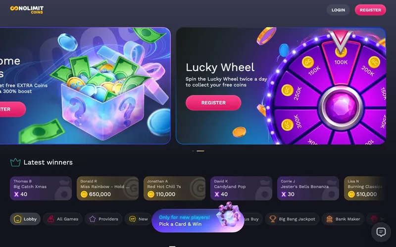 NoLimitCoins Casino games