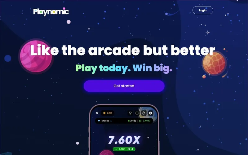 Playnomic homepage