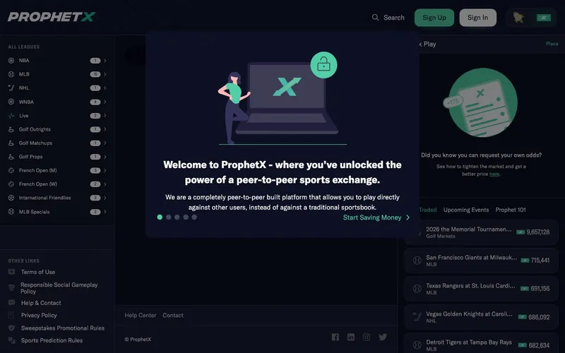 ProphetX login