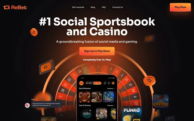 Rebet App homepage