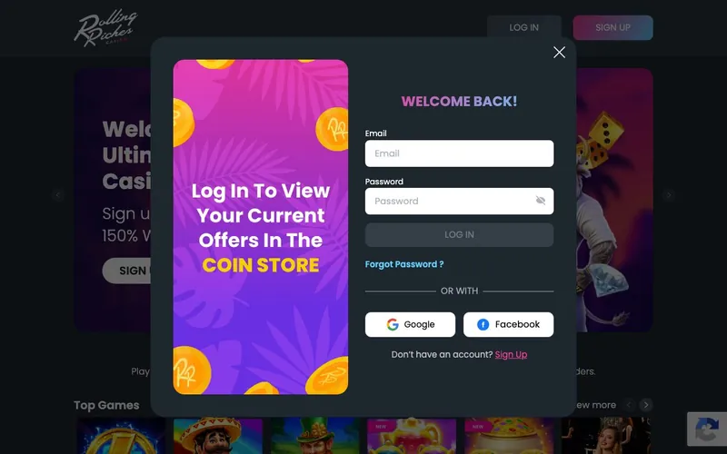 Rolling Riches Casino login