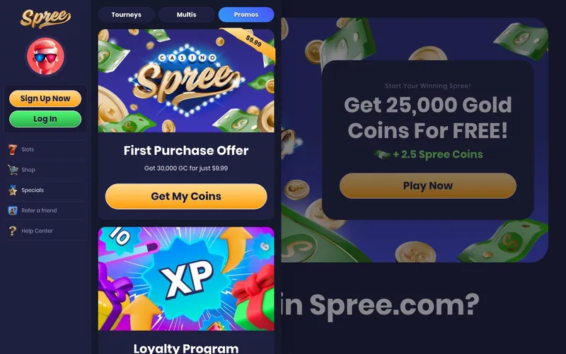 Spree Casino promotions