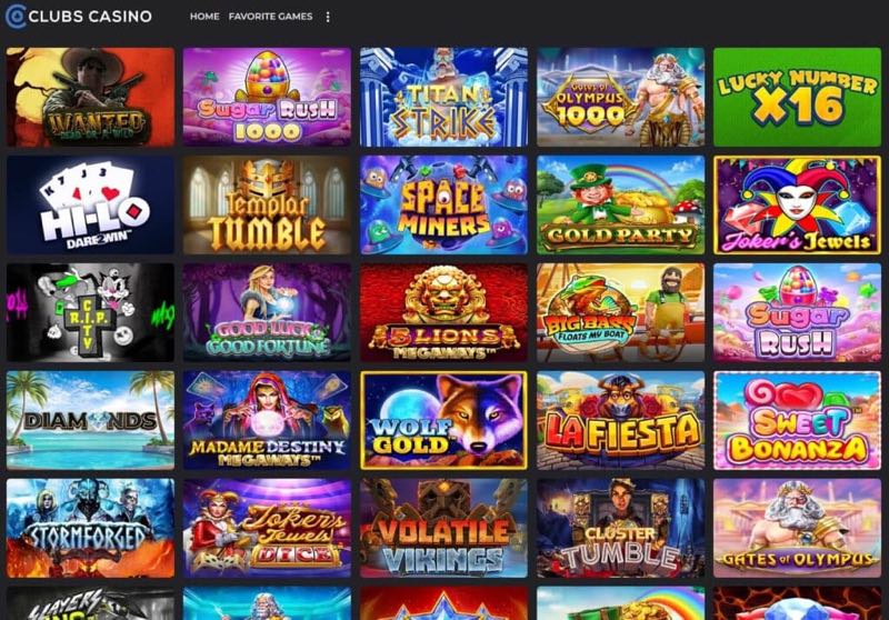 Clubs Casino-Style Games