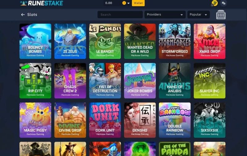 Runestake Casino-Style Games