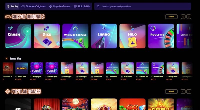 Sidepot Social Casino-Style Games Sidepot Social Casino-Style Games
