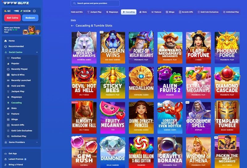 SpinBlitz Casino-Style Games SpinBlitz Casino-Style Games