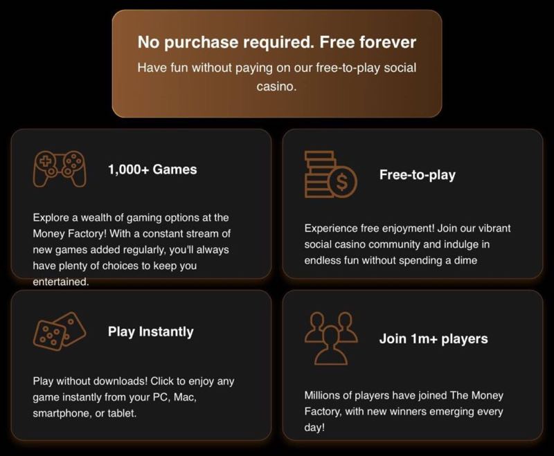 The Money Factory Casino-Style Games