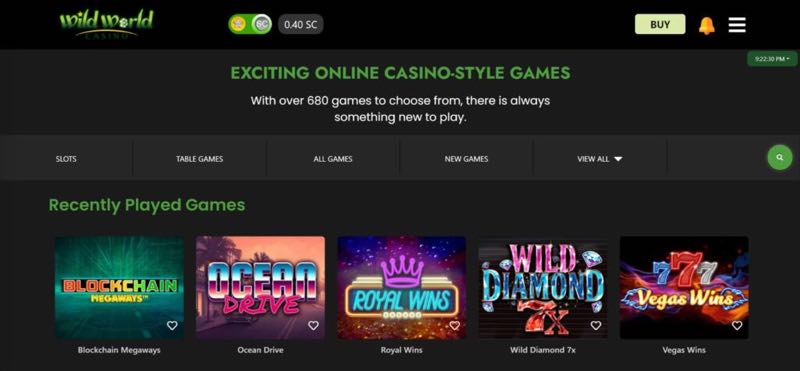 Wild World Casino-Style Games Wild World Casino-Style Games